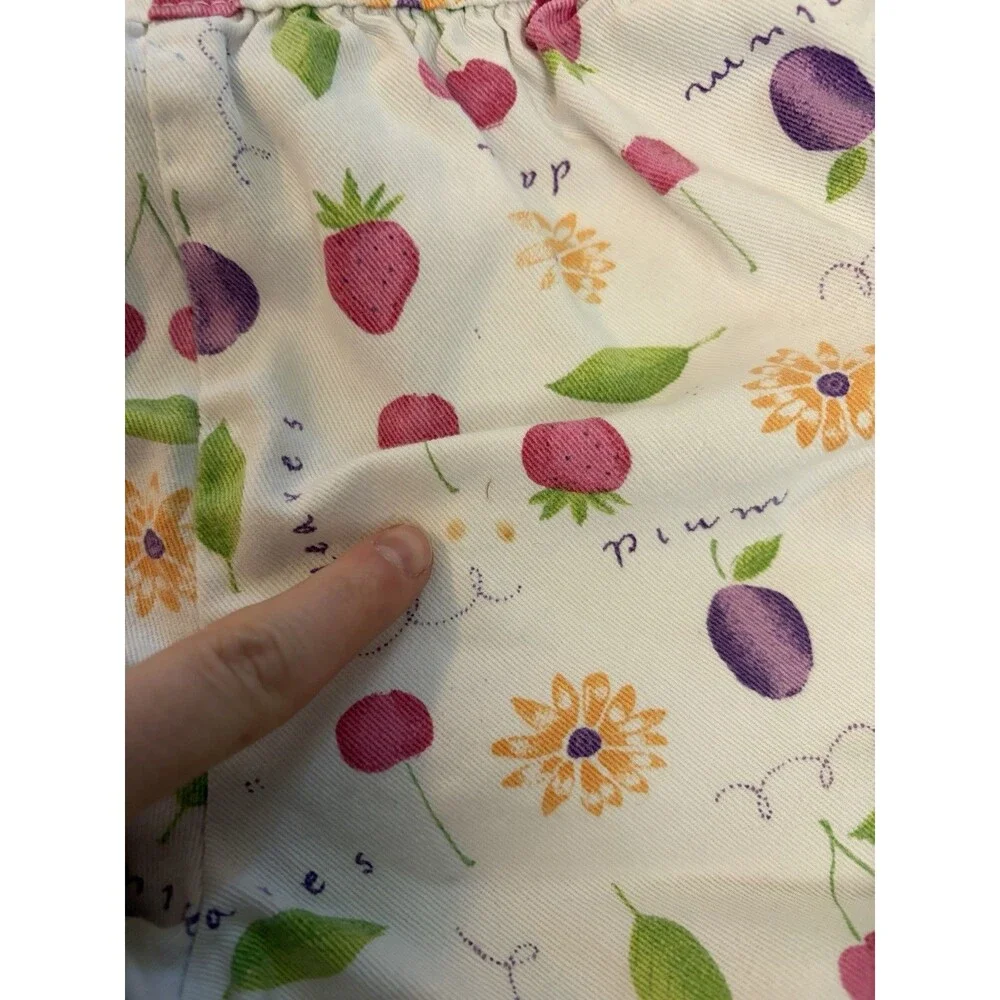 Vintage Rare Fruit Print OshKosh B'gosh Overalls 3T